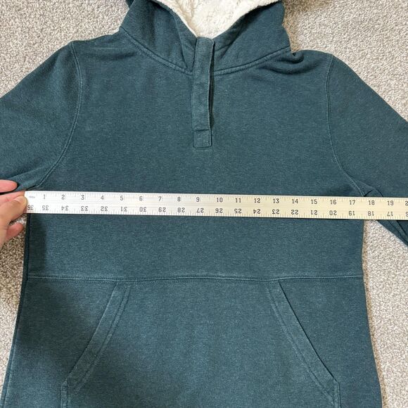Wild Rye Hoodie Womens 4 Green Sherpa Lined Hood Snap Placket Thumbholes Casual - Picture 11 of 12
